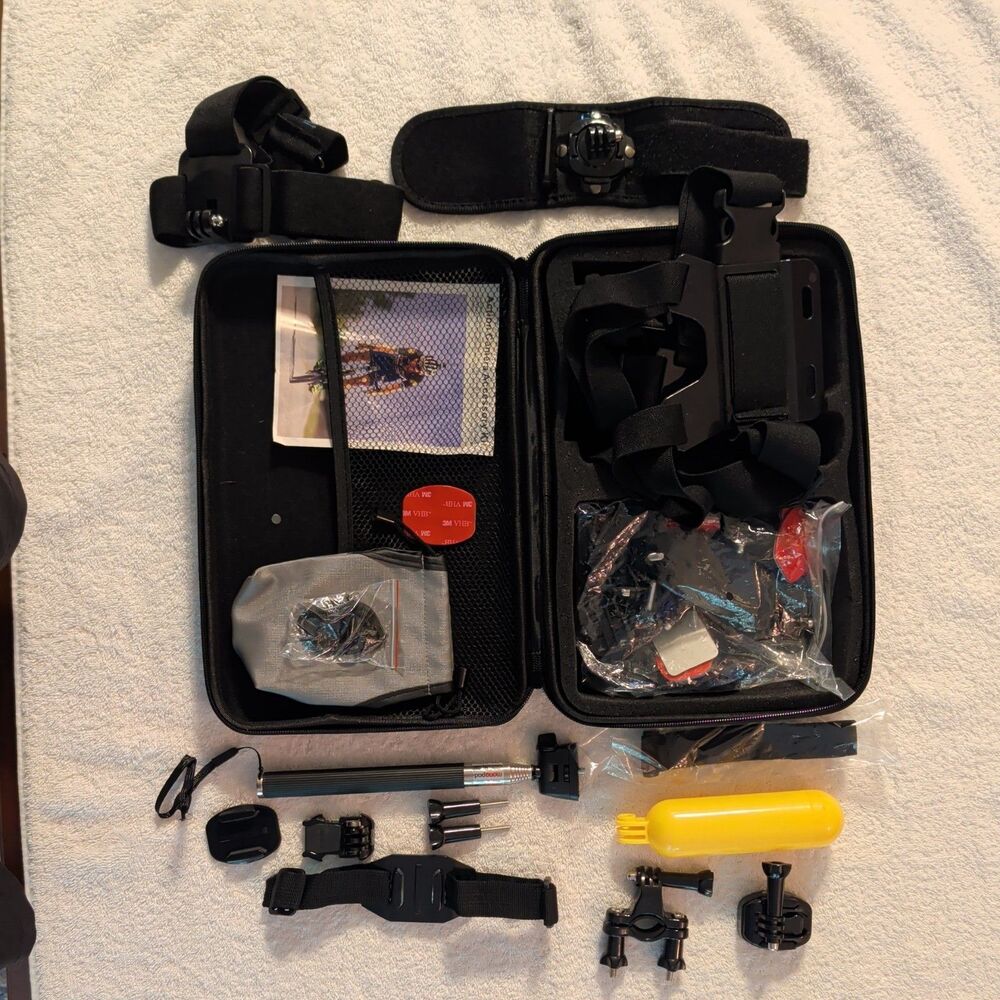 Mixed Lot of GoPro Accessories Attachments Mounts Cables Float